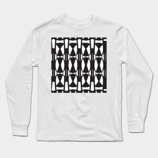 Monochrome Mosaic Long Sleeve T-Shirt